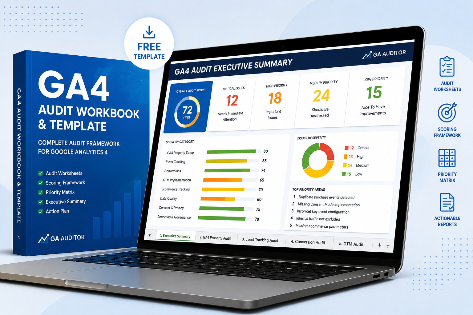 GA4 Audit Workbook Template